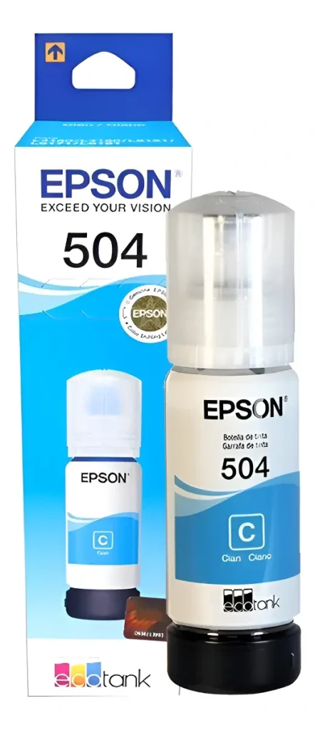 TINTA AZUL CIAN EPSON T504